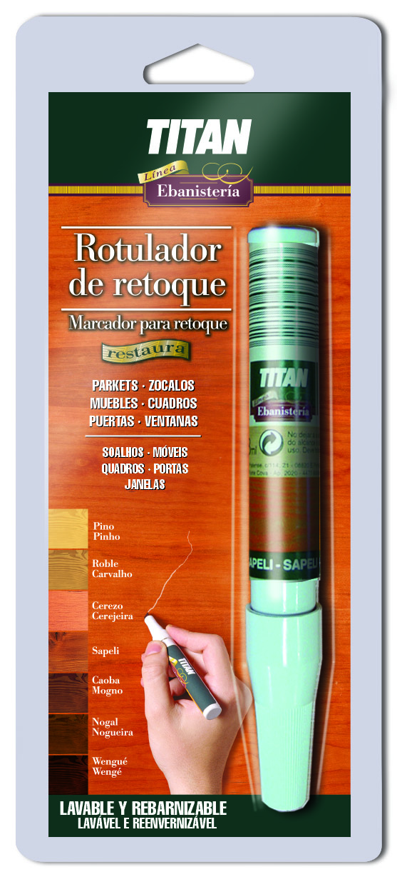 Rotulador retoques madera Titan